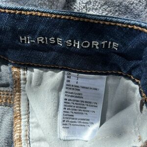 American Eagle Outfitters Super Stretch Hi-Rise Shortie AEO Denim Jean Shorts 2